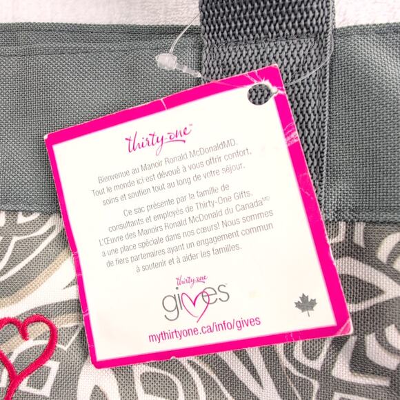 Thirty One NWT Ronald McDonald House Embroidered Tote Bag - Picture 3 of 11